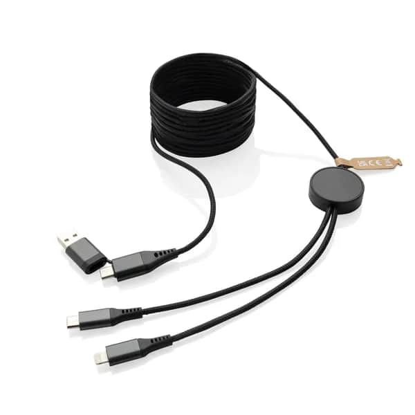 Terra 3 Meter 4-in-1-Kabel aus RCS recyceltem PET - grau