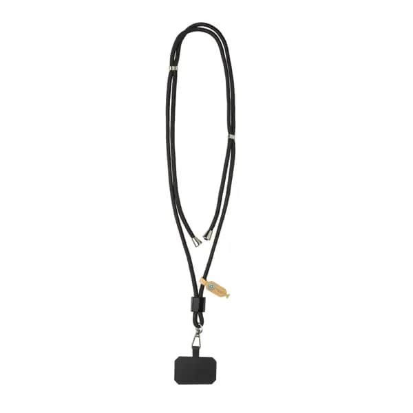CarryLoop verstellbares Handyband aus RCS rec. PET - schwarz