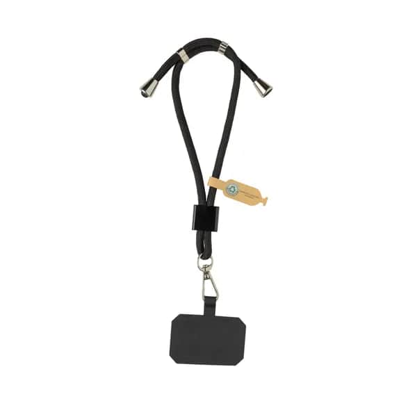 CarryLoop verstellbares Handy-Handgelenksband aus RCS rPET - schwarz