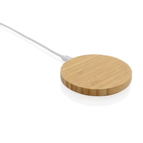 15W Bambus Wireless Charger - braun
