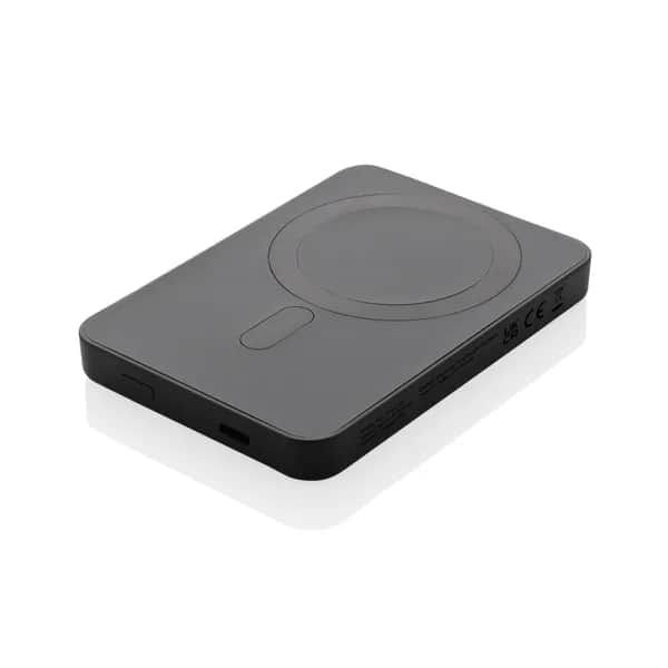 Magnetix 5.000mAh magnetische Powerbank aus RCS recycel. ABS - schwarz