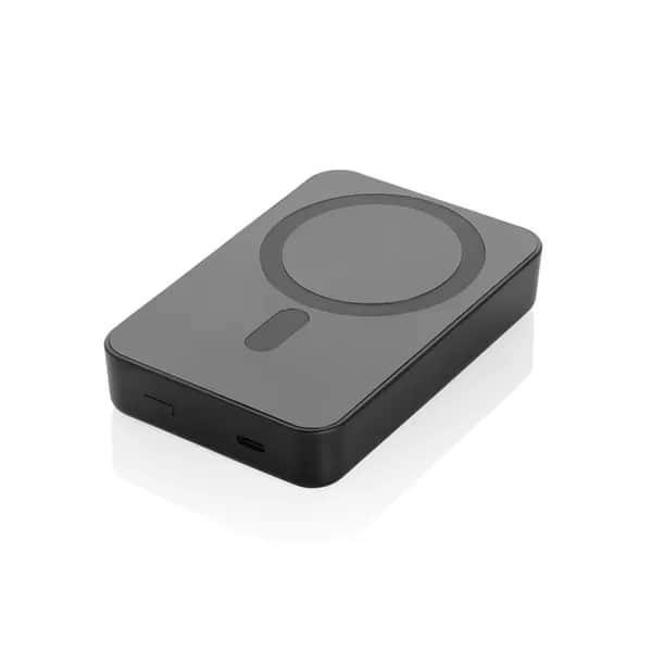 Amporia 10.000mAh magnetische Powerbank aus RCS rec. ABS - schwarz