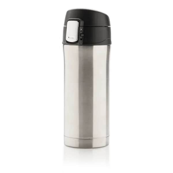 Easy-Lock Vakuum-Becher aus RCS recyceltem Stainless-Steel - silber