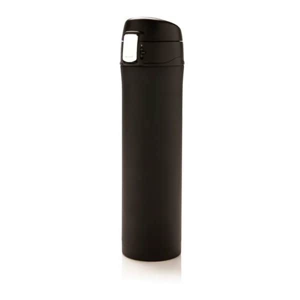 Easy Lock Vakuum-Flasche aus RCS recyceltem Stahl - schwarz
