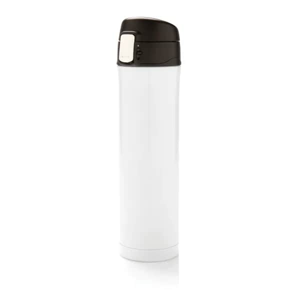 Easy Lock Vakuum-Flasche aus RCS recyceltem Stahl - weiß