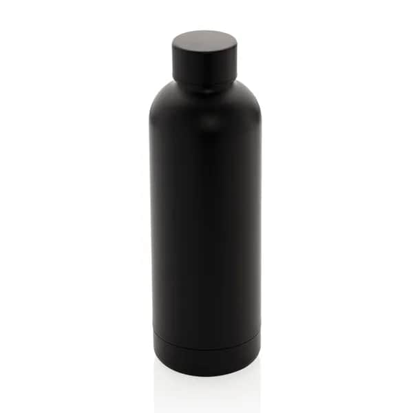 Impact Vakuumflasche aus RCS recyceltem Stainless-Steel - schwarz