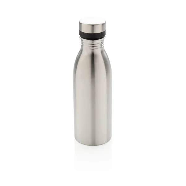 Deluxe Wasserflasche aus RCS recyceltem Stainless-Steel - silber