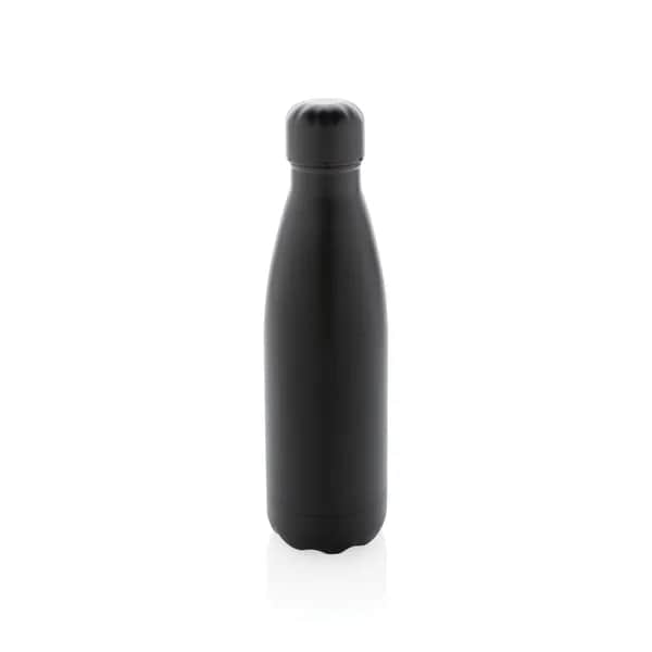 Einfarbige Vakuumisolierte Stainless Steel Flasche - schwarz
