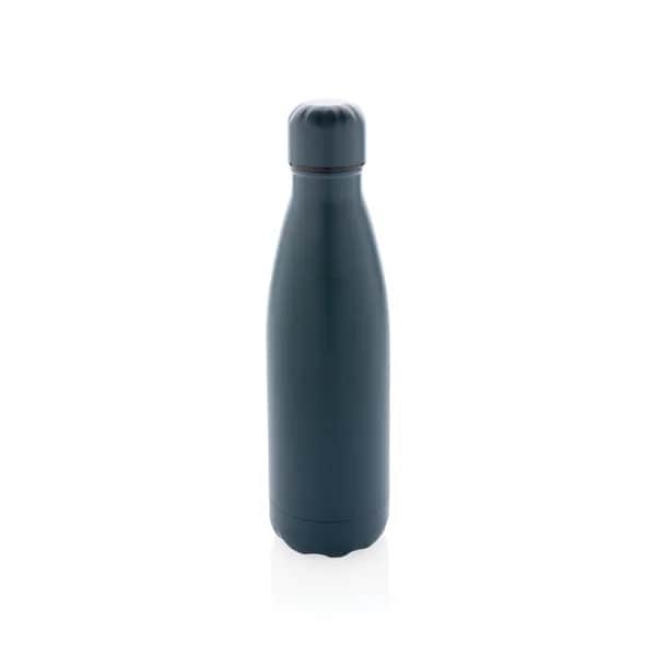 Einfarbige Vakuumisolierte Stainless Steel Flasche - blau