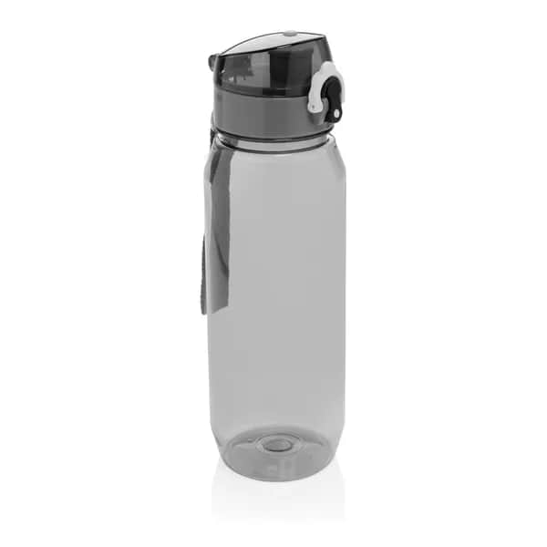 Yide verschließbare Wasserflasche aus RCS rec. PET, 800ml - schwarz