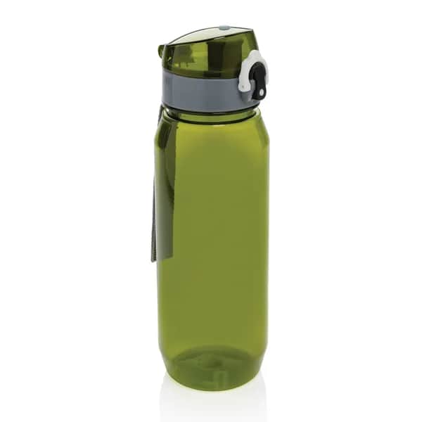 Yide verschließbare Wasserflasche aus RCS rec. PET, 800ml - grün