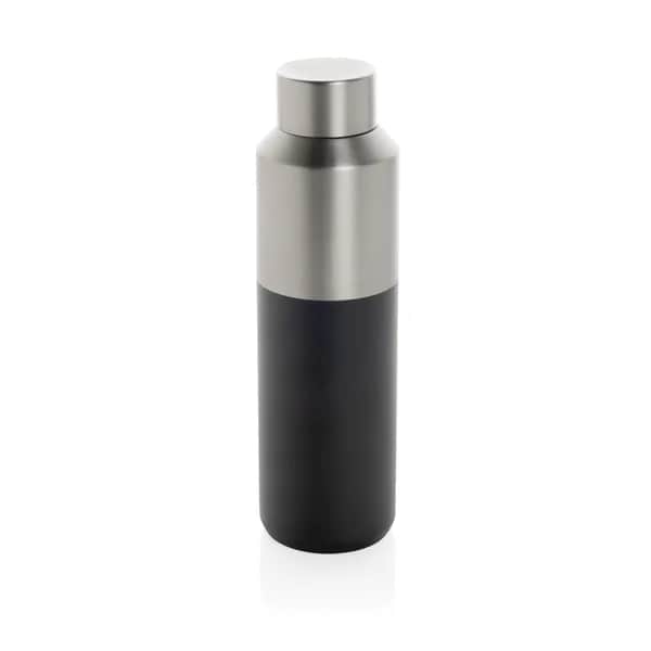 Fluid Flasche aus RCS-zertifiziert recyceltem Stahl, 600ml - schwarz