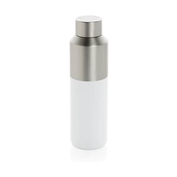 Fluid Flasche aus RCS-zertifiziert recyceltem Stahl, 600ml - weiß