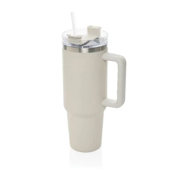 Peakflow Becher aus RCS recyceltem Stainless Steel 1200ml - warm brown