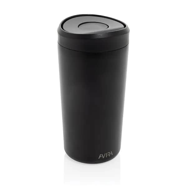 Avira Alix Klickbecher aus RCS rec. Stahl 400ml - schwarz