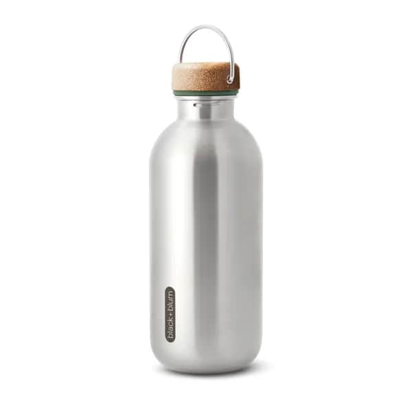 Black+Blum Stahl-Wasserflasche 600ml - Olivgrün