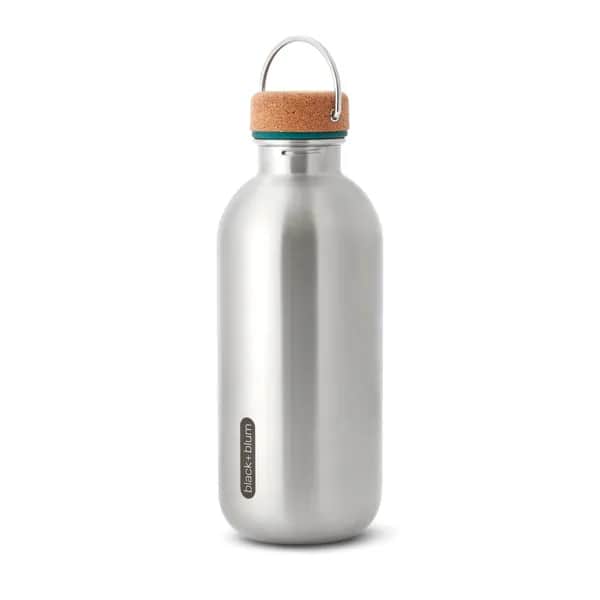 Black+Blum Stahl-Wasserflasche 600ml - turkis