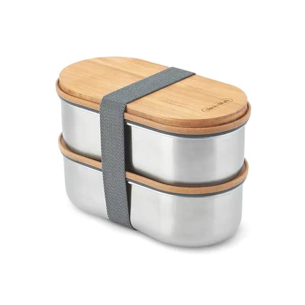 Black+Blum Stainless Steel Double Bento Box - grau