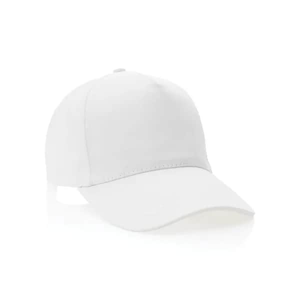 Impact 5 Panel Kappe aus 280gr rCotton mit AWARE™ Tracer - weiß