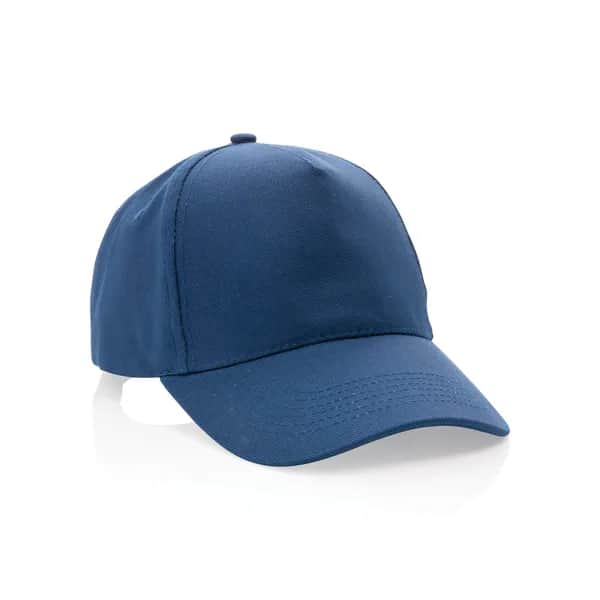 Impact 5 Panel Kappe aus 280gr rCotton mit AWARE™ Tracer - navy blau