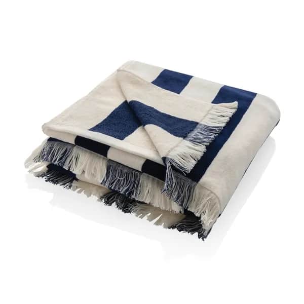 Ukiyo Aware™ Yukari XL Strandtuch 100x180cm - navy blau