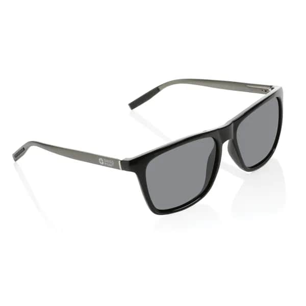 Swiss Peak polarisierte Sonnenbrille aus RCS Kunststoff - schwarz