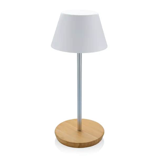 Pure Glow USB-Tischleuchte aus RCS recyceltem Kunststoff - weiß