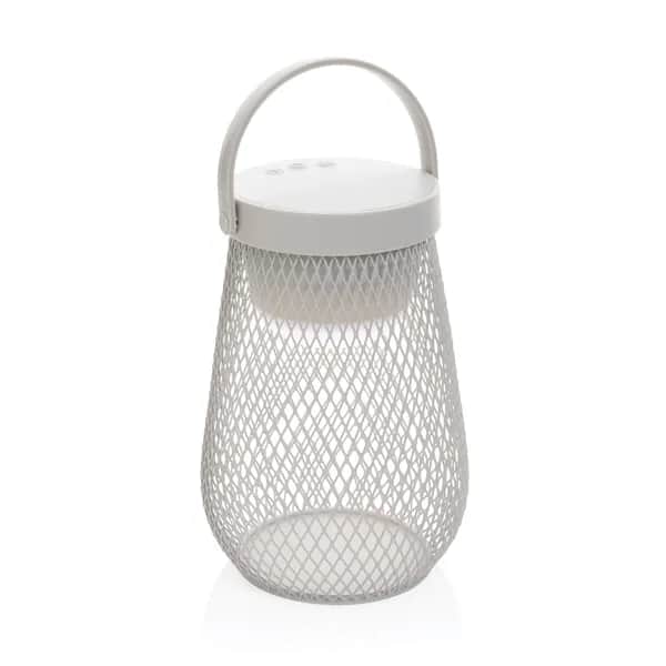 Aurora USB-Tischlampe aus RCS recyceltem ABS - grau