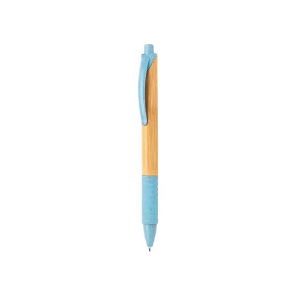 Bambus & Weizenstroh Stift - blau