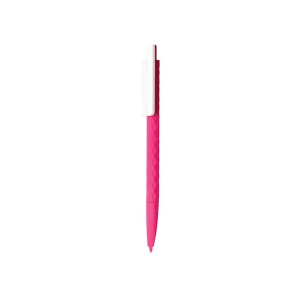 X3-Stift mit Smooth-Touch aus RCS recyceltem ABS - rosa