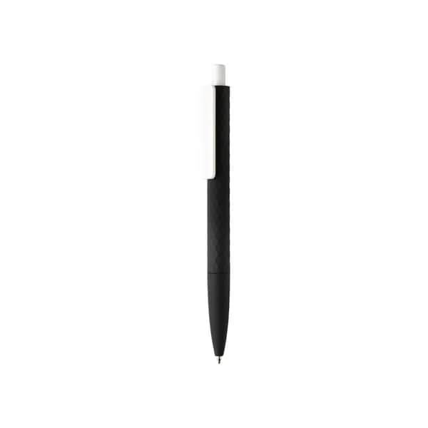 X3-Stift mit Smooth-Touch aus RCS recyceltem ABS - schwarz