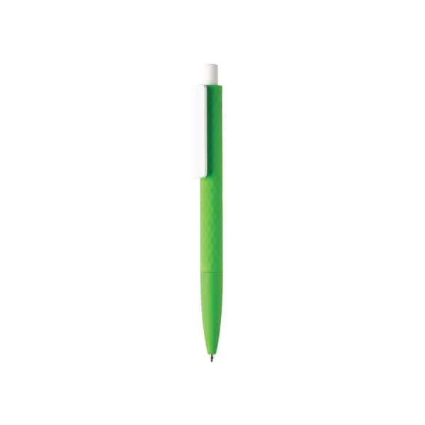 X3-Stift mit Smooth-Touch aus RCS recyceltem ABS - grün