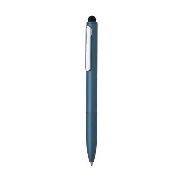 Kymi Stift mit Stylus aus RCS recyceltem Aluminum - Königsblau