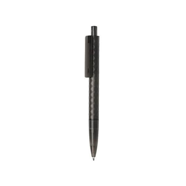 X3 Frosted-Pen aus GRS recyceltem PC - schwarz