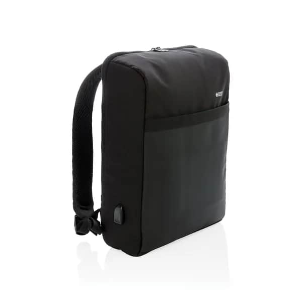Swiss Peak 15 Anti-Diebstahl RFID & USB Rucksack - schwarz