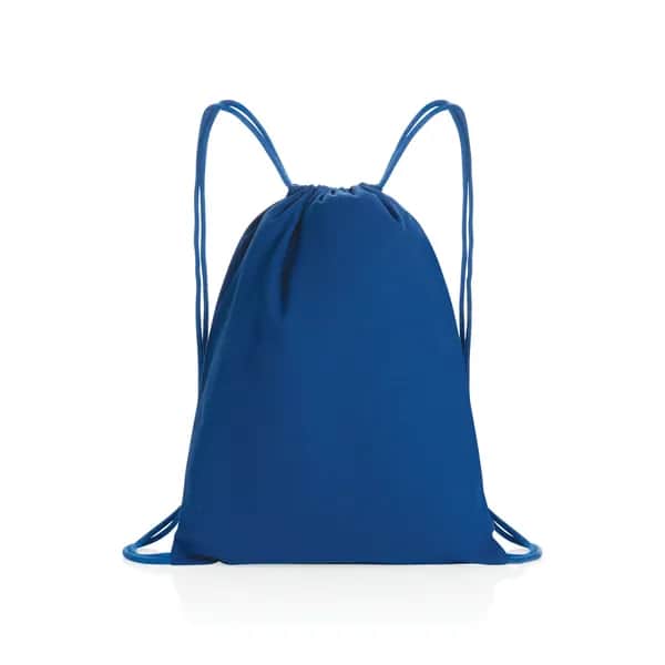 Impact AWARE™ recycelter Baumwoll-Sportbeutel 145gr - blau