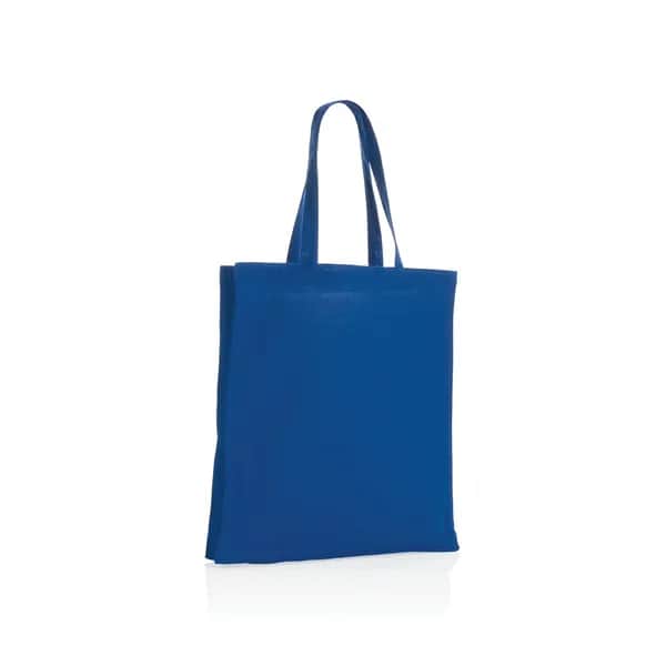 Impact AWARE™ recycelte Baumwolltasche 145gr mit Boden - blau