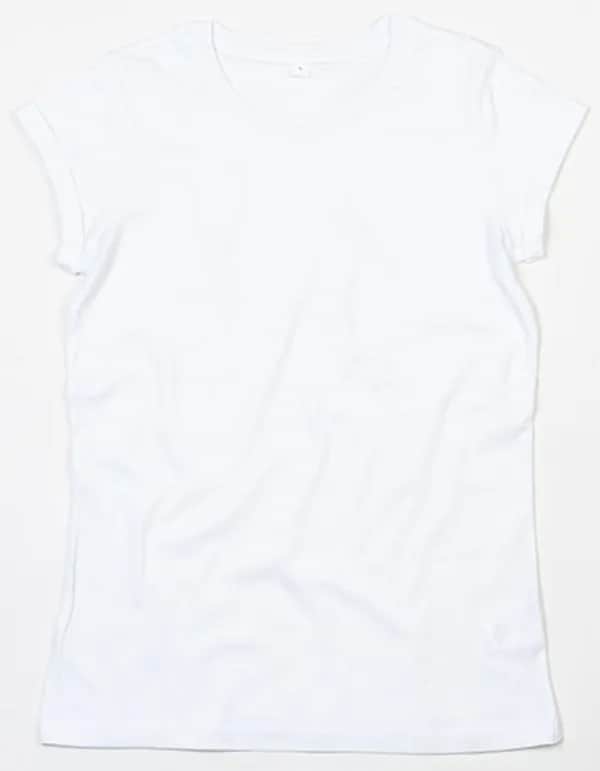 Women´s Roll Sleeve T - White