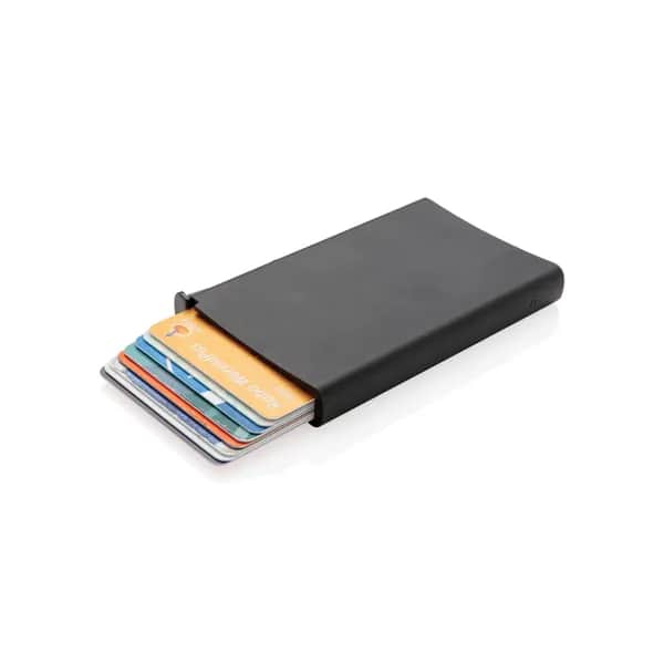 Aluminium RFID Kartenhalter - schwarz