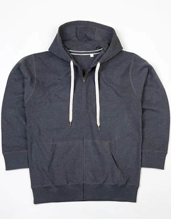 The Superstar Zip Through Hoodie - Charcoal Grey Melange