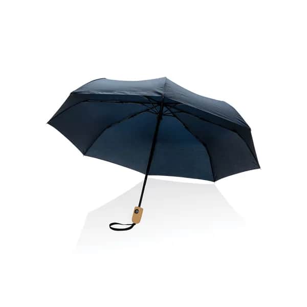 21 Impact AWARE™ RPET 190T Bambus-Schirm autom. open/close - navy blau
