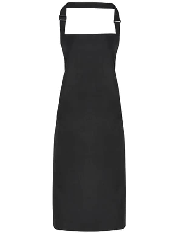 Waterproof Bib Apron - Black (ca. Pantone Black C)