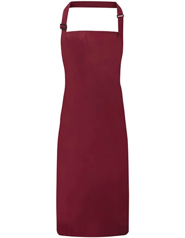 Waterproof Bib Apron - Burgundy