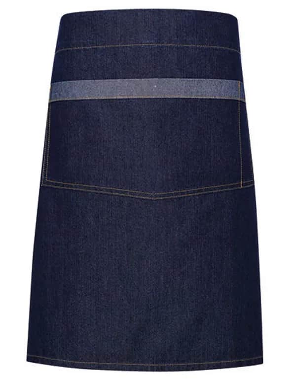Domain Contrast Denim Waist Apron - Indigo Denim (ca. Pantone 2767C)