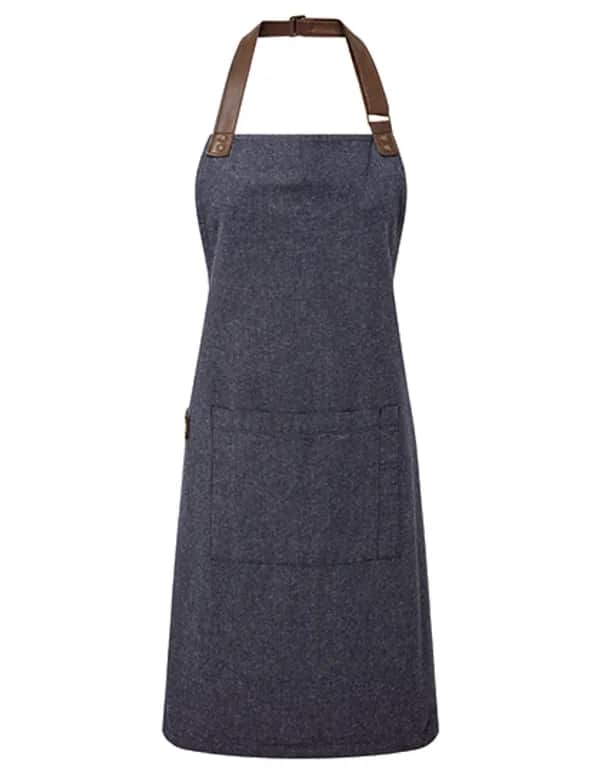 Annex Oxford Bib Apron - Navy (ca. Pantone 2380C)