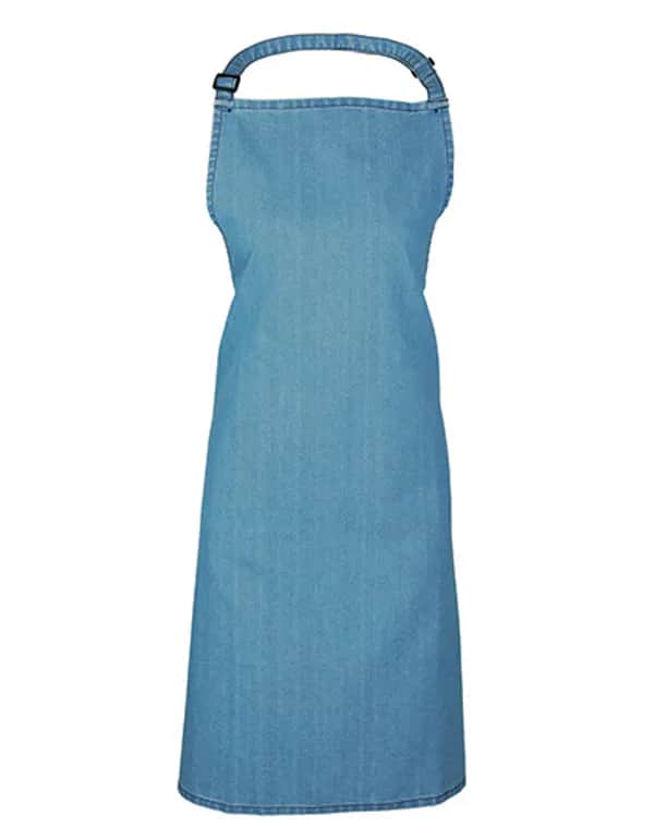 Colours Collection Bib Apron - Blue Denim (ca. Pantone 2166C)