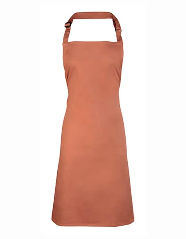 Colours Collection Bib Apron - Chestnut (ca. Pantone 7525C)