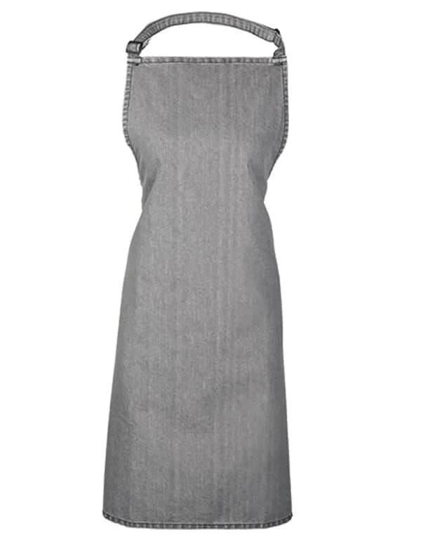 Colours Collection Bib Apron - Grey Denim (ca. Pantone 425C)