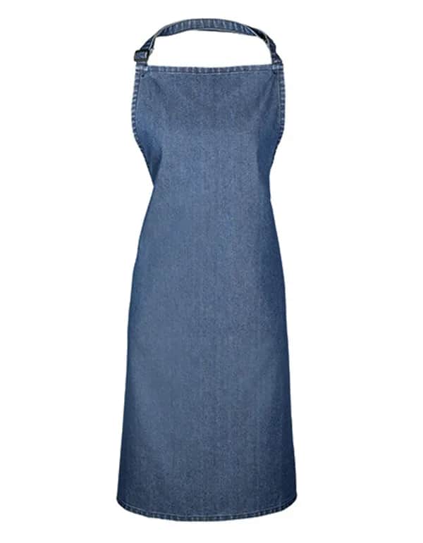 Colours Collection Bib Apron - Indigo Denim (ca. Pantone 2767C)