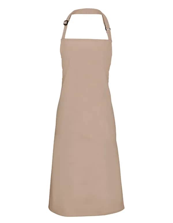 Colours Collection Bib Apron - Latte (ca. Pantone 7530C)